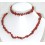 Collier+bracelet de Jaspe rouge