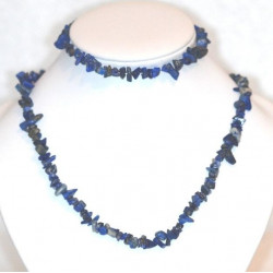 Collier+bracelet de Lapis-lazuli