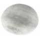 Boule aplatie de Sélénite blanche