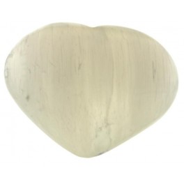 Coeur de Sélénite blanche