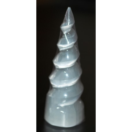 Spirale en Sélénite blanche