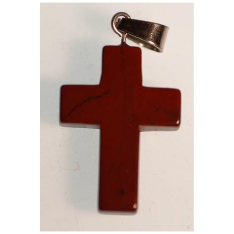 Croix en Jaspe rouge